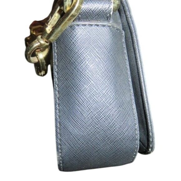 TORY BURCH Fleming Black Structured Quilted leather flap chain crossbody handbag - Picture 5 of 14